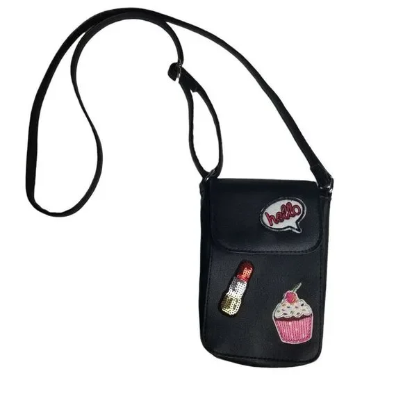 American Eagle Emoji Black Mini Crossbody Bag - Picture 2 of 11